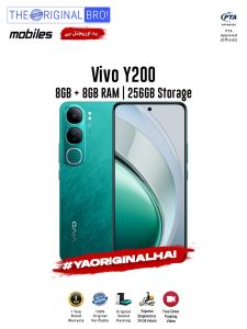 Vivo Y200 - 8GB RAM - 256GB Storage - PTA Approved - 1 Year Warranty - Green - The Original Bro Mobiles - TOB40